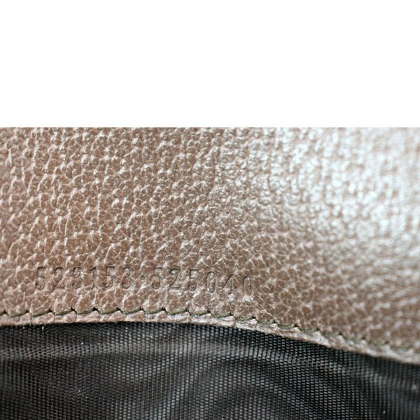 GUCCI Ophidia GG Continental Supreme Canvas Wallet Beige 523153