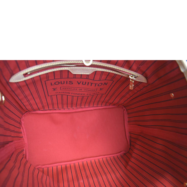 LOUIS VUITTON Neverfull MM Monogram Canvas Tote Bag Brown