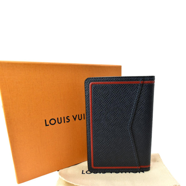 LOUIS VUITTON Taiga Leather Pocket Organizer Marine