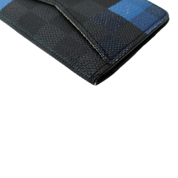 LOUIS VUITTON Pocket Damier Graphite Organizer Wallet Blue