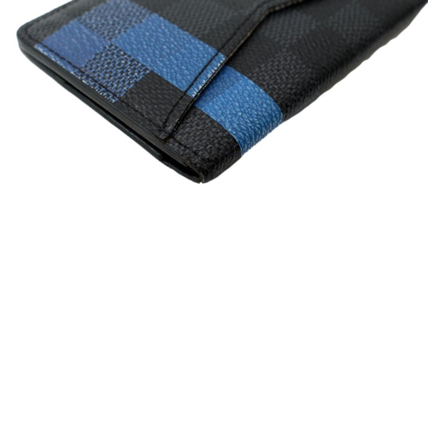 LOUIS VUITTON Pocket Damier Graphite Organizer Wallet Blue