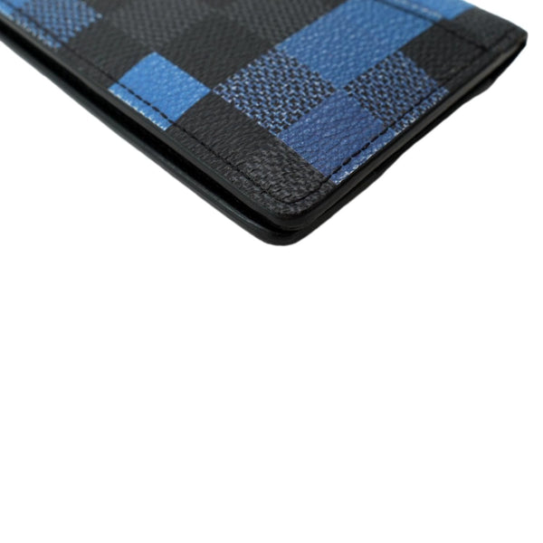 LOUIS VUITTON Pocket Damier Graphite Organizer Wallet Blue