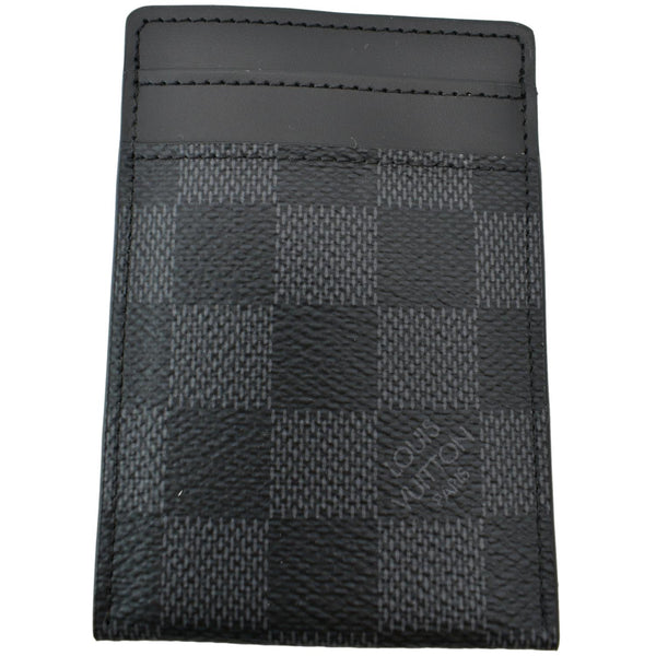 Louis Vuitton Pince Damier Graphite Card Holder Black