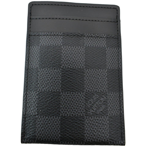 Louis Vuitton Pince Damier Graphite Card Holder Black