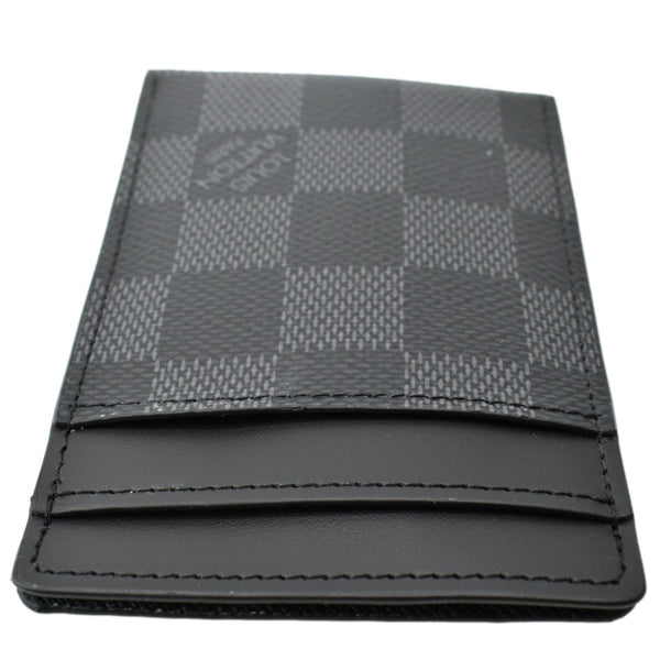 Louis Vuitton Pince Damier Graphite Card Holder Black