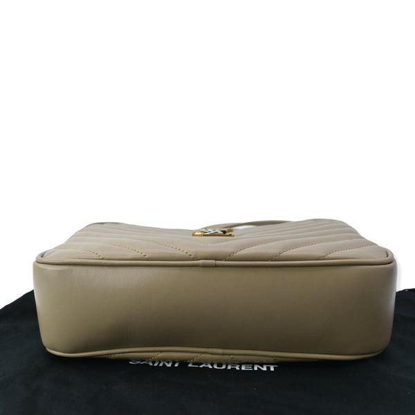 YVES SAINT LAURENT Lou Leather Camera Crossbody Bag Beige