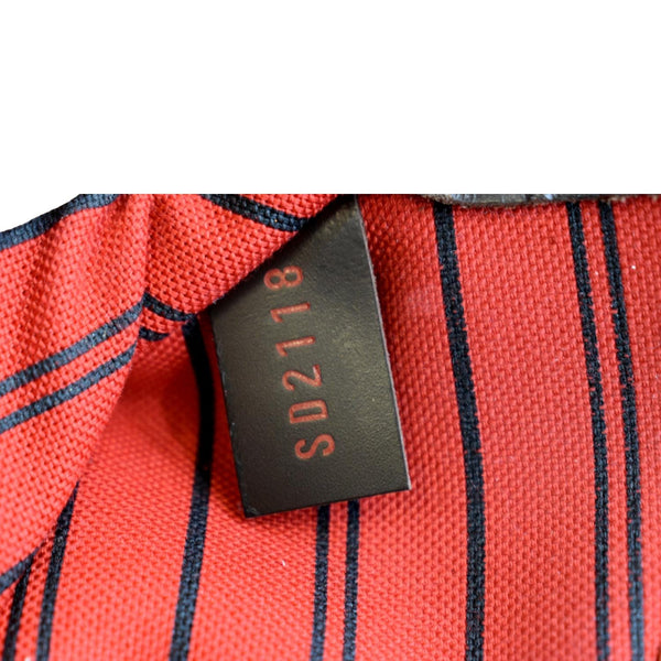 LOUIS VUITTON Neverfull MM Damier Ebene Shoulder Bag Brown