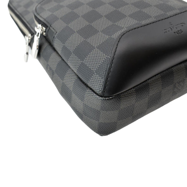 LOUIS VUITTON Avenue Sling Damier Graphite Backpack Bag Black