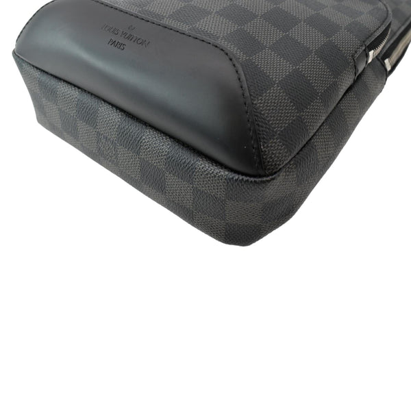 LOUIS VUITTON Avenue Sling Damier Graphite Backpack Bag Black