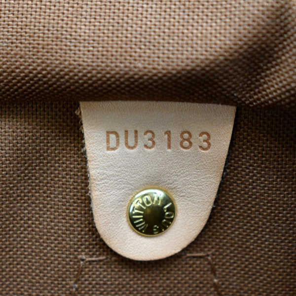 LOUIS VUITTON Speedy 35 Monogram Canvas Shoulder Bag Brown