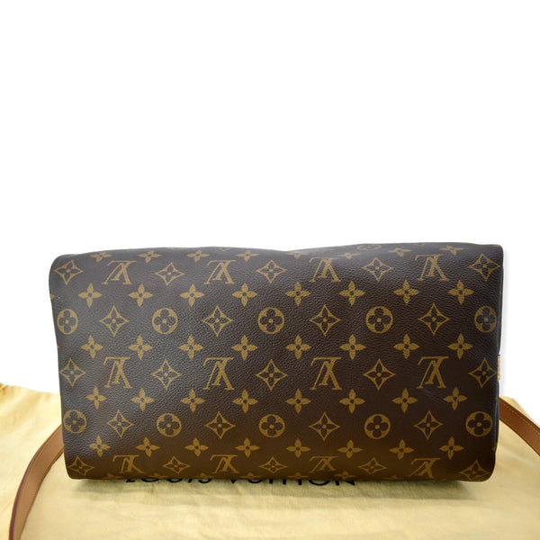 LOUIS VUITTON Speedy 35 Monogram Canvas Shoulder Bag Brown