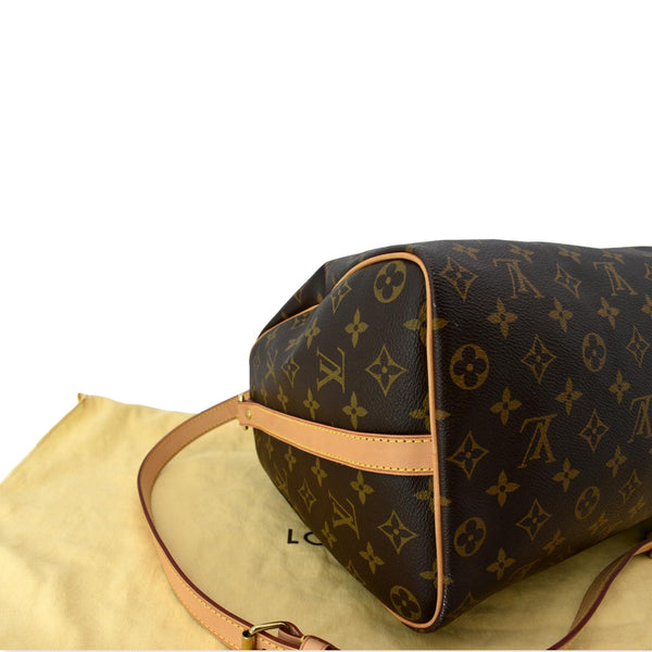 LOUIS VUITTON Speedy 35 Monogram Canvas Shoulder Bag Brown