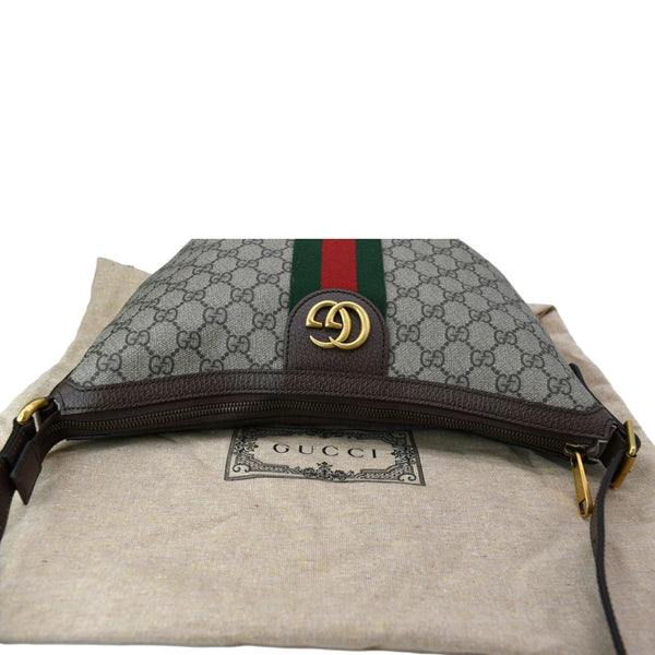 GUCCI Ophidia Small GG Supreme Canvas Shoulder Bag Beige 598125