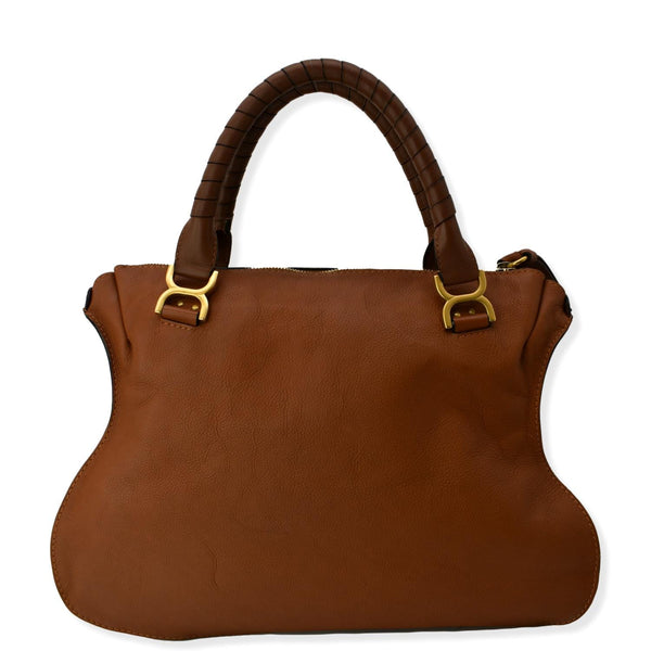 CHLOE Marcie Large Calfskin Leather Shoulder Bag Tan