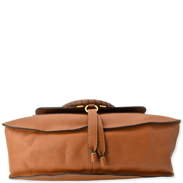 CHLOE Marcie Large Calfskin Leather Shoulder Bag Tan