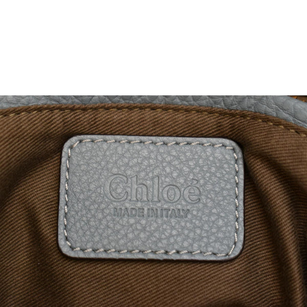 CHLOE Marcie Medium Leather Shoulder Bag Light Blue