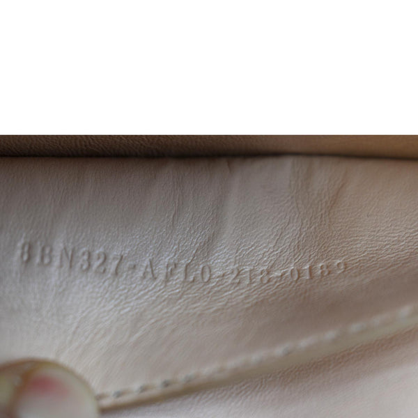 FENDI Peekaboo Iseeu Small Leather Tote Bag White