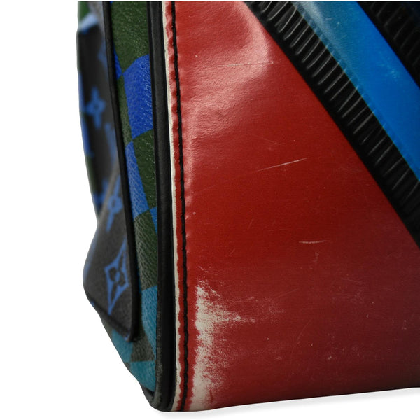 LOUIS VUITTON Race Speedy Bandouliere 30 Epi Monogram Damier Satchel Bag Black