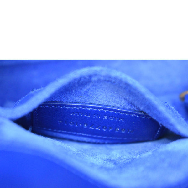 YVES SAINT LAURENT Sac de Jour Leather Shoulder Bag Blue-DDH