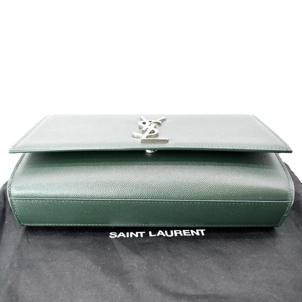 YVES SAINT LAURENT Kate Medium Leather Crossbody Bag Green