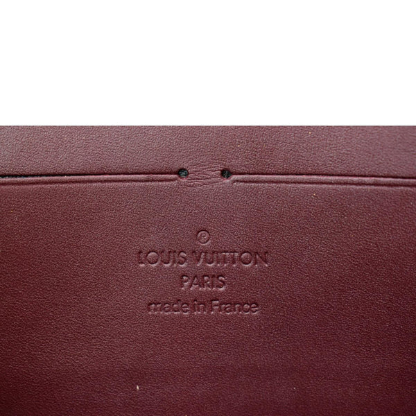 LOUIS VUITTON Monogram Vernis Zippy Wallet Amarante
