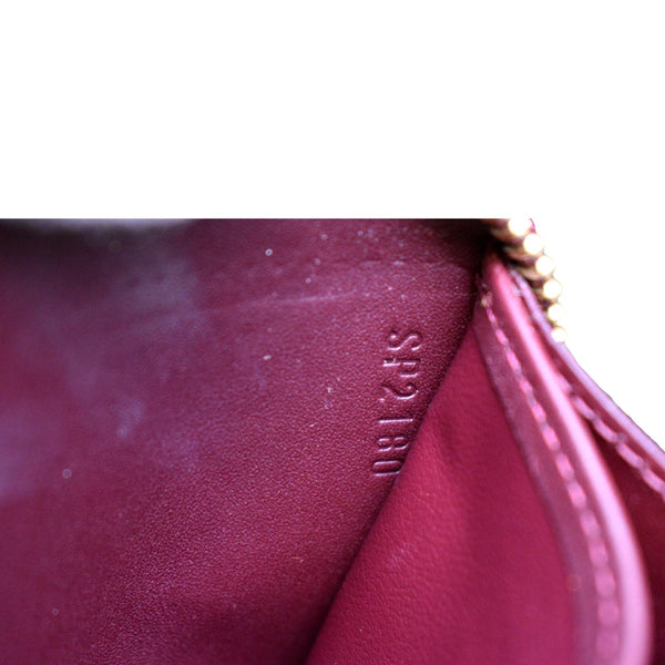 LOUIS VUITTON Monogram Vernis Zippy Wallet Amarante