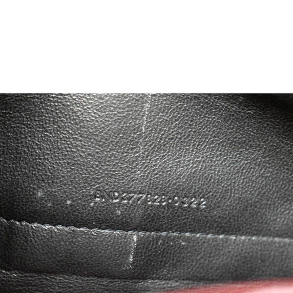 Yves Saint Laurent Embossed Leather Wallet on Chain Shoulder Bag Red