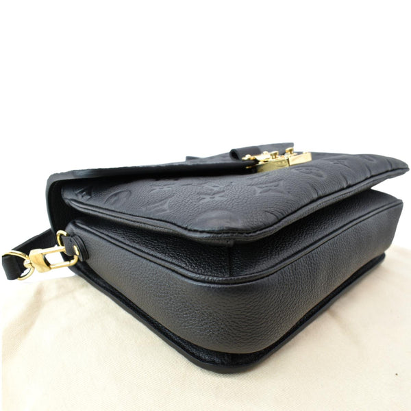 LOUIS VUITTON Metis Pochette Empreinte Leather Crossbody Bag Black