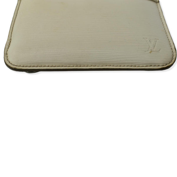 LOUIS VUITTON Pochette Key Cles Epi Leather Pouch Ivory