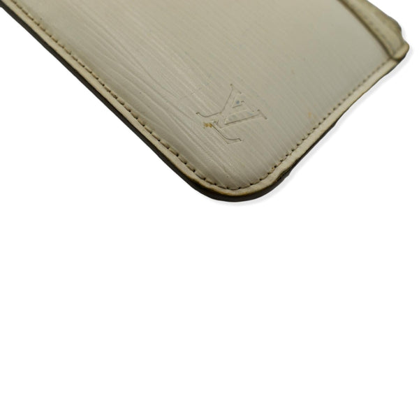 LOUIS VUITTON Pochette Key Cles Epi Leather Pouch Ivory