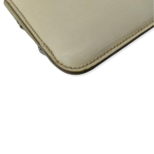 LOUIS VUITTON Pochette Key Cles Epi Leather Pouch Ivory