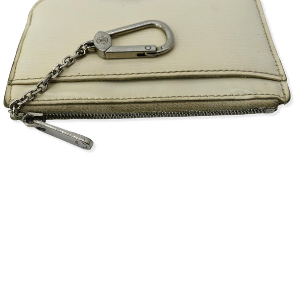 LOUIS VUITTON Pochette Key Cles Epi Leather Pouch Ivory