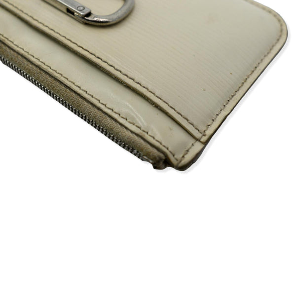 LOUIS VUITTON Pochette Key Cles Epi Leather Pouch Ivory