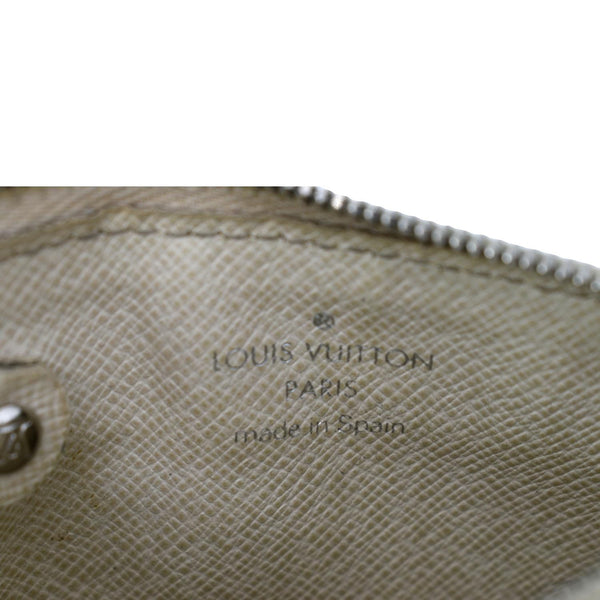 LOUIS VUITTON Pochette Key Cles Epi Leather Pouch Ivory