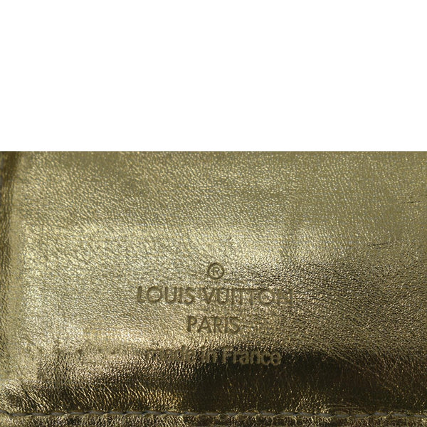 LOUIS VUITTON Miroir Small Monogram Embossed Ring Agenda Gold