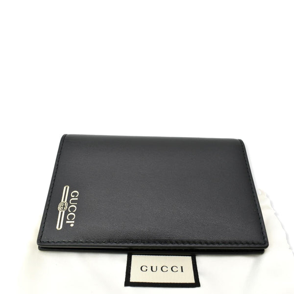 GUCCI Bi-Fold Leather Document Holder Black 547608