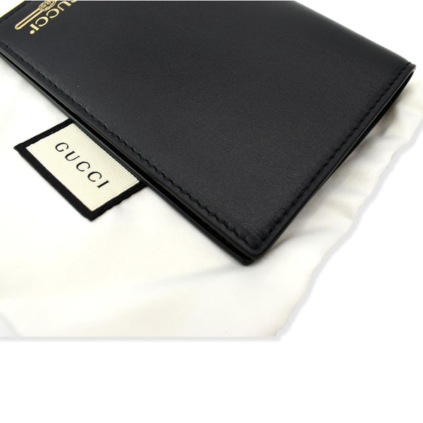 GUCCI Bi-Fold Leather Document Holder Black 547608
