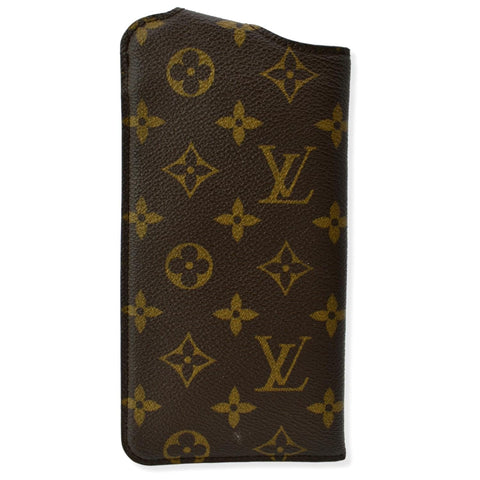LOUIS VUITTON Monogram Canvas Sunglasses Case Brown