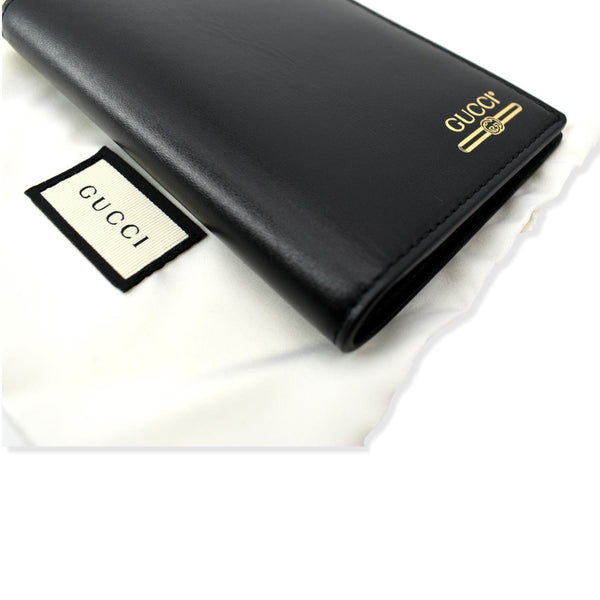 GUCCI Bi-Fold Leather Document Holder Black 547608