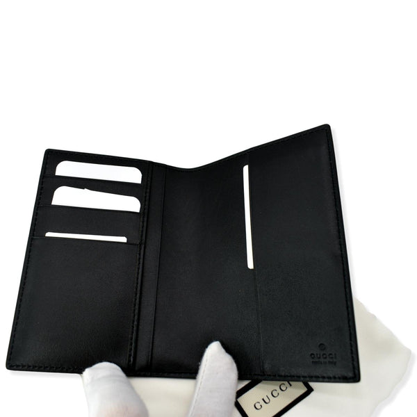 GUCCI Bi-Fold Leather Document Holder Black 547608