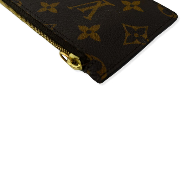 LOUIS VUITTON Felicie Zippered Monogram Canvas Insert Pouch Brown