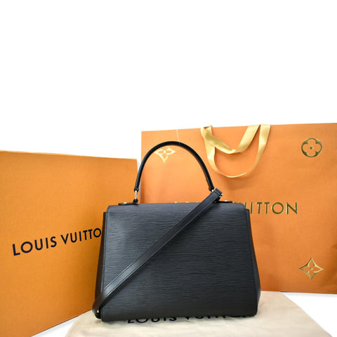 LOUIS VUITTON Cluny MM Epi Leather Shoulder Bag Black - Hot Deals