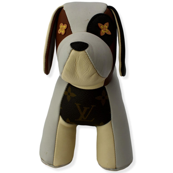 LOUIS VUITTON Doudou Oscar Dog Monogram Toy Beige