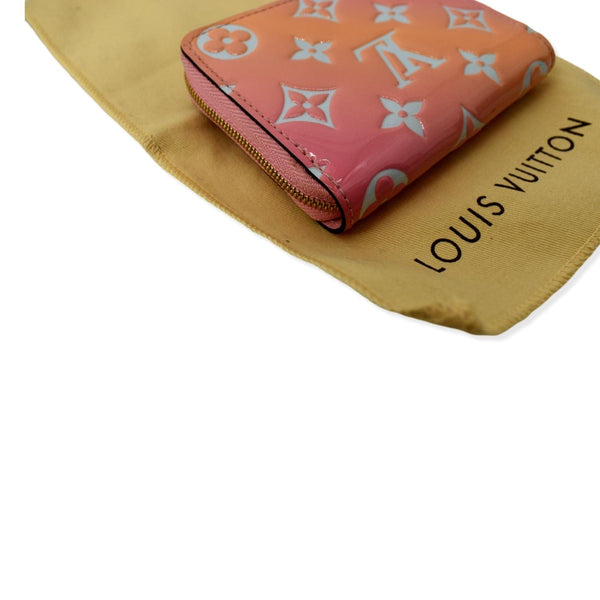 LOUIS VUITTON Vernis Leather Zippy Coin Purse Sunrise