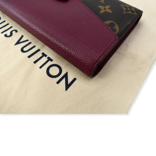 LOUIS VUITTON Pallas Monogram Canvas Wallet Brown
