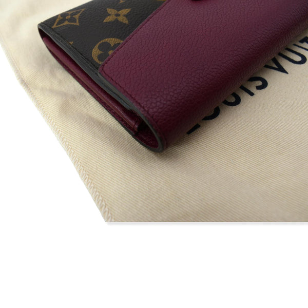 LOUIS VUITTON Pallas Monogram Canvas Wallet Brown