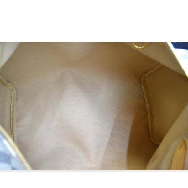 LOUIS VUITTON Speedy 35 Damier Azur Satchel Bag White