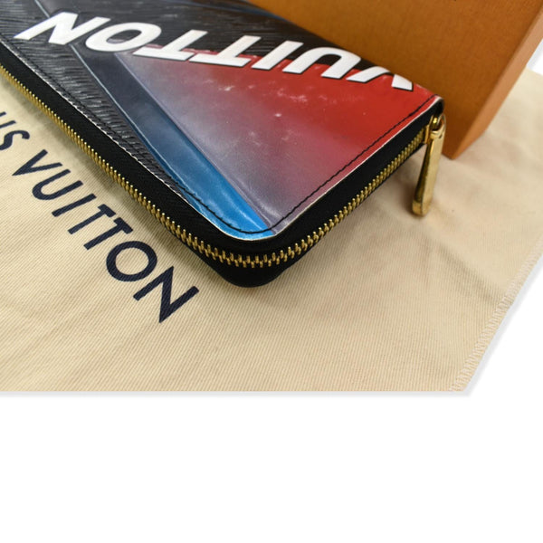 LOUIS VUITTON Race Print Limited Edition Epi Leather Zippy Wallet Multicolor