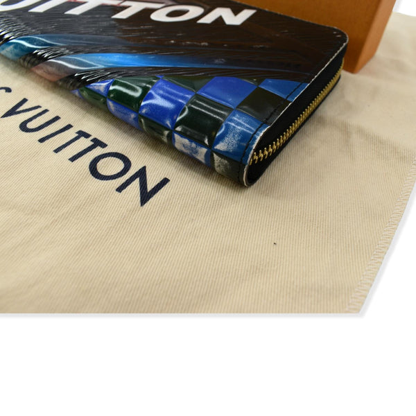 LOUIS VUITTON Race Print Limited Edition Epi Leather Zippy Wallet Multicolor