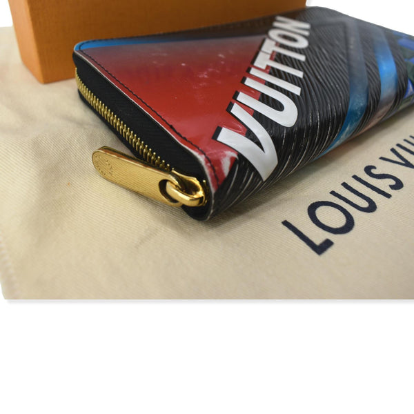 LOUIS VUITTON Race Print Limited Edition Epi Leather Zippy Wallet Multicolor